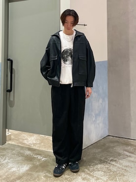 「CIAOPANIC TYPY（チャオパニックティピー）のアイテム（ブルゾン）」を使った、かとしょーさん（メンズ・180cm）の秋コーディネート