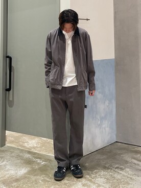 「ハロウィン」｜「アイテム（ブルゾン）」を使った、かとしょーさん（メンズ・180cm）の秋コーディネート