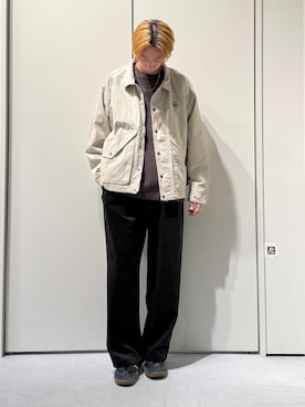 「アイテム（ジャケット/アウター）」を使った、かとしょーさん（メンズ・180cm・20代）の冬コーディネート