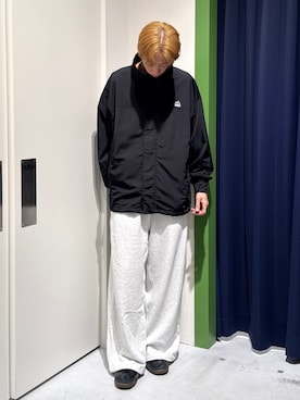 「アイテム（ナイロンジャケット）」を使った、かとしょーさん（メンズ・180cm）の秋コーディネート