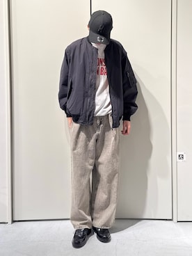 「アイテム（ジャケット/アウター）」を使った、かとしょーさん（メンズ・180cm・20代）の冬コーディネート