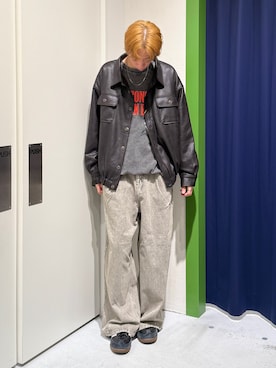 「CIAOPANIC TYPY（チャオパニックティピー）のアイテム（ブルゾン）」を使った、かとしょーさん（メンズ・180cm）の秋コーディネート