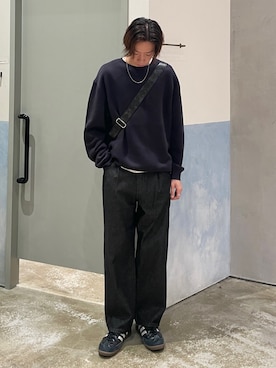 「CIAOPANIC TYPY（チャオパニックティピー）のアイテム（スウェット）」を使った、かとしょーさん（メンズ・180cm）の秋コーディネート