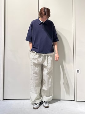 「GEVACO（ゲバコ）のアイテム」を使った、かとしょーさん（メンズ・180cm）の夏コーディネート