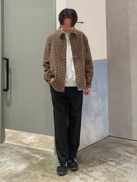 「CIAOPANIC TYPY（チャオパニックティピー）のアイテム（ブルゾン）」を使った、かとしょーさん（メンズ・180cm）の秋コーディネート