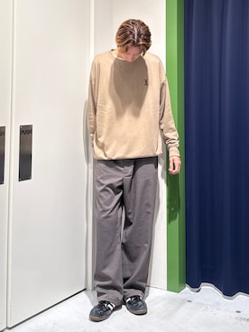 「アイテム（トップス）」を使った、かとしょーさん（メンズ・180cm・20代）の秋コーディネート