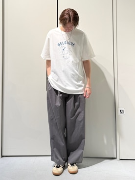 「GEVACO（ゲバコ）のアイテム」を使った、かとしょーさん（メンズ・180cm）の春コーディネート