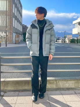 「CIAOPANIC TYPY（チャオパニックティピー）のアイテム（ダウンジャケット/コート）」を使った、かとしょーさん（メンズ・180cm）の冬コーディネート