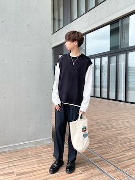 かとしょーさん(メンズ・180cm)の春コーディネート