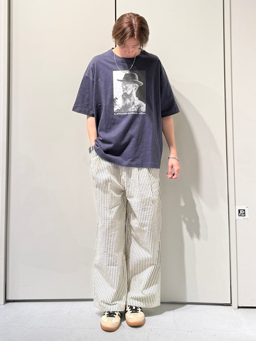 セール】【UNISEX】【プラスサイズあり】ストライプシアサッカー