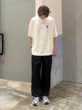 「アイテム（Tシャツ/カットソー）」を使った、かとしょーさん（メンズ・180cm）の夏コーディネート
