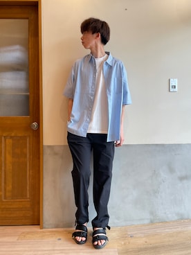 かとしょーさん（メンズ・180cm）の夏コーディネート