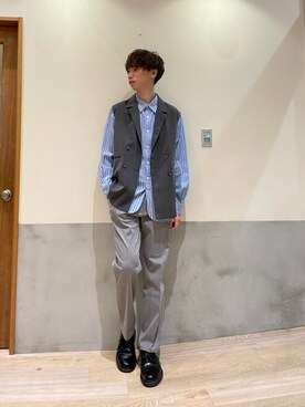 かとしょーさん（メンズ・180cm）の春コーディネート