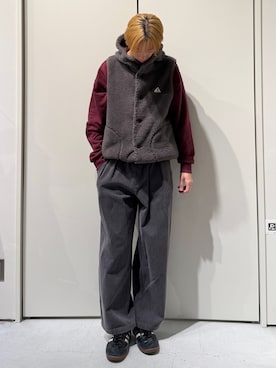 「アイテム（スウェット）」を使った、かとしょーさん（メンズ・180cm）の秋コーディネート