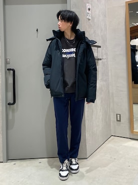「CIAOPANIC TYPY（チャオパニックティピー）のアイテム（ダウンジャケット/コート）」を使った、かとしょーさん（メンズ・180cm）の冬コーディネート