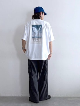 「RAGEBLUE（レイジブルー）のアイテム（帽子）」を使った、しゅうさん（メンズ・175cm）の夏コーディネート
