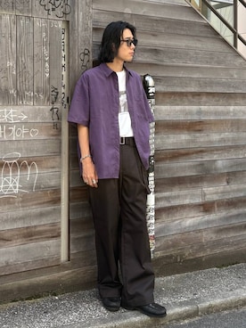 「RAGEBLUE（レイジブルー）のアイテム」を使った、しゅうさん（メンズ・175cm）の夏コーディネート