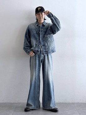 「RAGEBLUE（レイジブルー）のアイテム（ジャケット/アウター）」を使った、しゅうさん（メンズ・175cm）の秋コーディネート