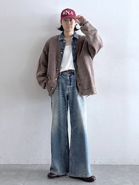 「RAGEBLUE（レイジブルー）のアイテム（ジャケット/アウター）」を使った、しゅうさん（メンズ・175cm）の秋コーディネート