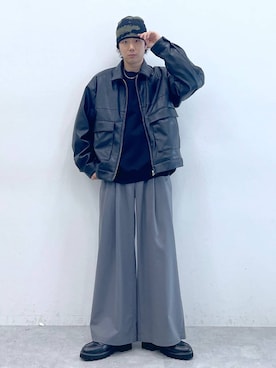 「RAGEBLUE（レイジブルー）のアイテム（ニットキャップ/ビーニー）」を使った、しゅうさん（メンズ・175cm）の秋コーディネート