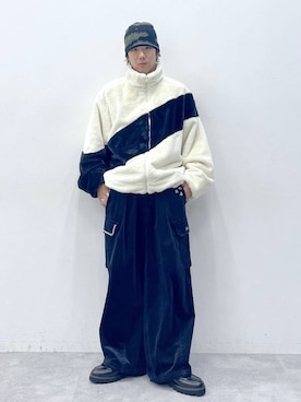 「RAGEBLUE（レイジブルー）のアイテム（ニットキャップ/ビーニー）」を使った、しゅうさん（メンズ・175cm）の秋コーディネート