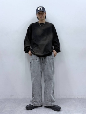 「REmastered（リマスタード）のアイテム」を使った、しゅうさん（メンズ・175cm）の冬コーディネート