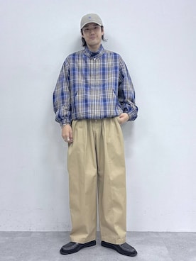 「RAGEBLUE（レイジブルー）のアイテム（帽子）」を使った、しゅうさん（メンズ・175cm）の冬コーディネート