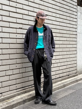 「RAGEBLUE（レイジブルー）のアイテム（ジャケット/アウター）」を使った、しゅうさん（メンズ・175cm）の秋コーディネート