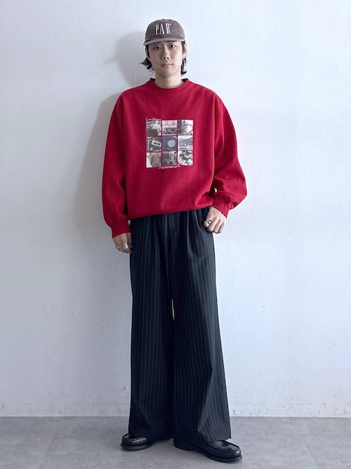 セール】Collage Photographer Print Sweat/コラージュフォトプリント