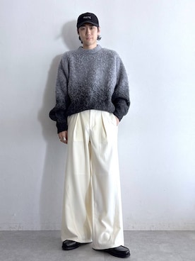 「RAGEBLUE（レイジブルー）のアイテム（キャップ）」を使った、しゅうさん（メンズ・175cm）の冬コーディネート