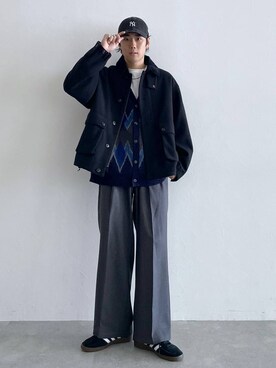 「RAGEBLUE（レイジブルー）のアイテム（カーディガン/ボレロ）」を使った、しゅうさん（メンズ・175cm）の秋コーディネート