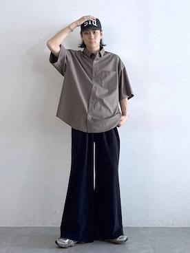 「RAGEBLUE（レイジブルー）のアイテム（スウェットパンツ）」を使った、しゅうさん（メンズ・175cm）の夏コーディネート
