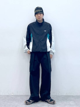「RAGEBLUE（レイジブルー）のアイテム（ニットキャップ/ビーニー）」を使った、しゅうさん（メンズ・175cm）の秋コーディネート