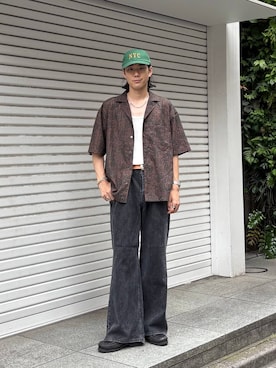 「RAGEBLUE（レイジブルー）のアイテム」を使った、しゅうさん（メンズ・175cm）の夏コーディネート