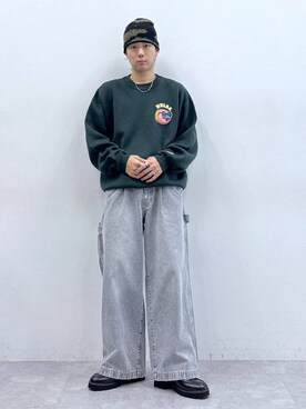 「RAGEBLUE（レイジブルー）のアイテム（ニットキャップ/ビーニー）」を使った、しゅうさん（メンズ・175cm）の秋コーディネート