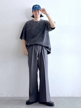 「RAGEBLUE（レイジブルー）のアイテム（帽子）」を使った、しゅうさん（メンズ・175cm）の夏コーディネート