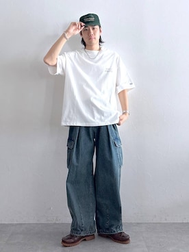 「DISCUS（ディスカス）のアイテム」を使った、しゅうさん（メンズ・175cm）の春コーディネート
