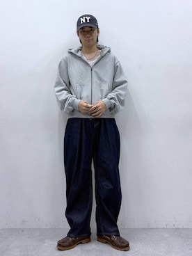 「RAGEBLUE（レイジブルー）のアイテム（パーカー）」を使った、しゅうさん（メンズ・175cm）の冬コーディネート