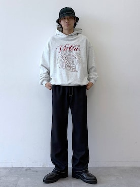 「RAGEBLUE（レイジブルー）のアイテム（パーカー）」を使った、しゅうさん（メンズ・175cm）の冬コーディネート