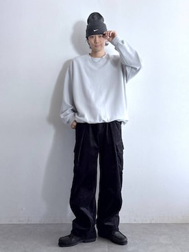 「RAGEBLUE（レイジブルー）のアイテム（パンツ）」を使った、しゅうさん（メンズ・175cm）の冬コーディネート