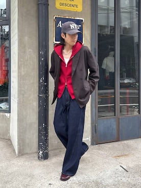 「RAGEBLUE（レイジブルー）のアイテム（ジャケット/アウター）」を使った、しゅうさん（メンズ・175cm）の秋コーディネート