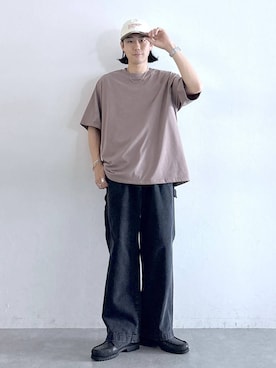「RAGEBLUE（レイジブルー）のアイテム（デニムパンツ）」を使った、しゅうさん（メンズ・175cm）の夏コーディネート
