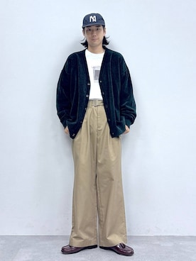 「アイテム（カーディガン/ボレロ）」を使った、しゅうさん（メンズ・175cm）の夏コーディネート