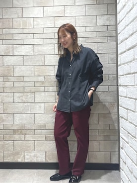 「coen（コーエン）のアイテム」を使った、coen officialさん（骨格ウェーブ・レディース・167cm）の秋コーディネート