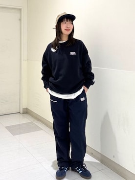 「DISCUS（ディスカス）のアイテム」を使った、coen officialさん（レディース・157cm）の冬コーディネート