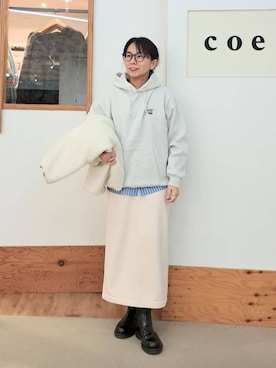 coen officialさん（レディース・157cm）の冬コーディネート