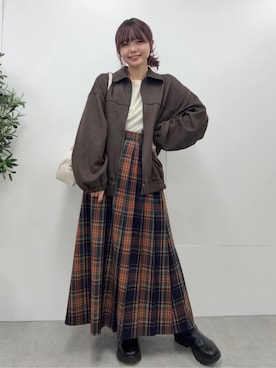 「coen（コーエン）のアイテム」を使った、coen officialさん（レディース・153cm）の秋コーディネート