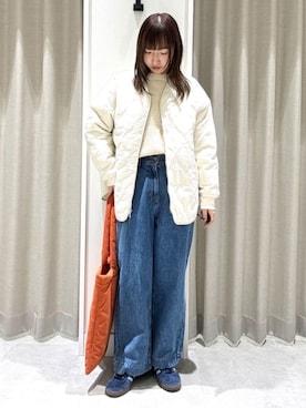 「coen（コーエン）のアイテム」を使った、coen officialさん（レディース・157cm）の冬コーディネート