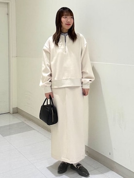 「アイテム（Tシャツ/カットソー、その他）」を使った、coen officialさん（レディース・157cm）の秋コーディネート