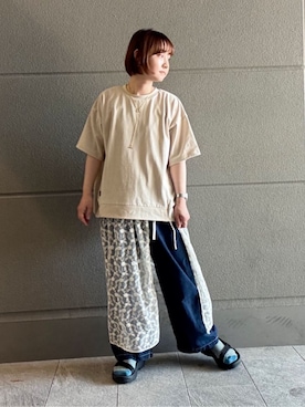 「coenスタッフスタイリング」｜coen officialさん（レディース・160cm）の夏コーディネート